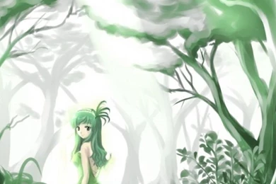 640x960 Green Anime Beauty Forest Iphone 4 Wallpapers