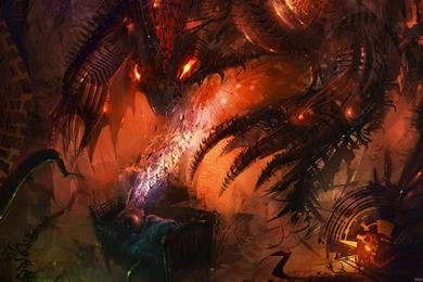 Hd Fantasy Red Dragon Hd Picture