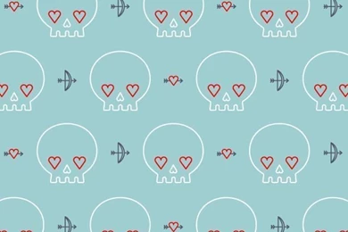 Dribbble Heart Skull AltColour iPhone5 Wallpaper.jpg By Jackie Saik