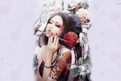 Artistic Geisha Wallpapers   Artistic Wallpapers