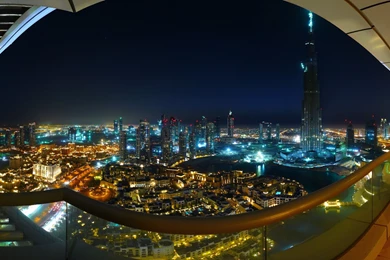 Download Wallpapers 3840x2160 Dubai, Burj Dubai, Night, Lights ...