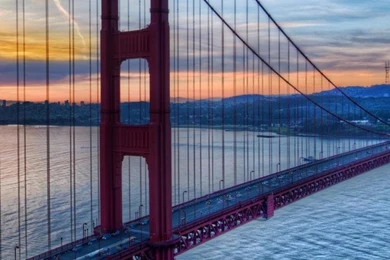 Sunrise Architecture Bridges Golden Gate Bridge San Francisco ...
