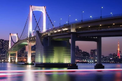 1366x768 Rainbow Bridge Tokyo Wallpapers