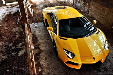 1920x1080 Yellow Lamborghini Aventador Wallpapers
