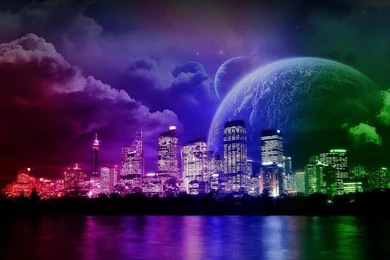 HD Neon City Wallpapers Free Desktop Backgrounds And Wallpapers