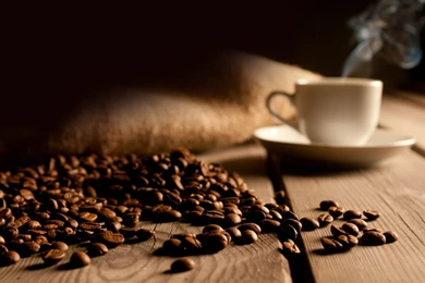 Raw Coffee Beans   Wallpaper.