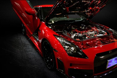 Nissan GT R Red Car Tuning Wallpapers
