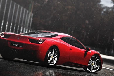 1920x1080 Ferrari, The Rain, Ferrari 458 Italia Wallpapers And ...