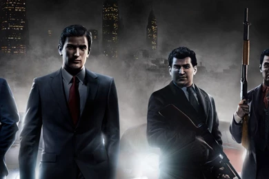 Download Wallpapers 3840x1200 Mafia 2, Gun, Car, Smoke, Night Dual ...