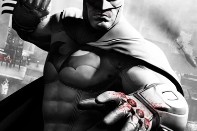Download Wallpapers 640x960 Batman Arkham City, Character, Blood ...