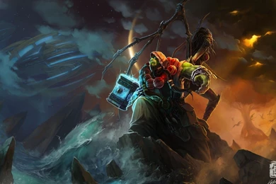 Ocean, World Of Warcraft, Fantasy Art, Thrall, Shaman :: Wallpapers
