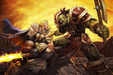 Human Vs Thrall Warcraft DotA Wallpapers