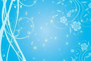 Free Swirly Blue Stars Vector Backgrounds