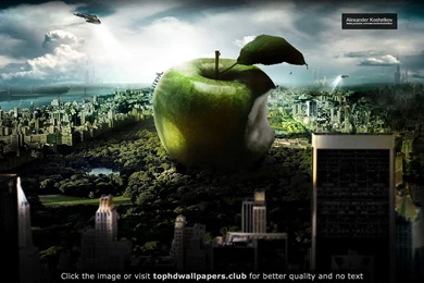 Imac Design Apples Cities Alexander Koshelkov HD S 4K Or HD ...