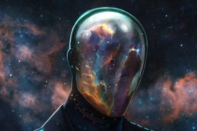 Epic Reflective Space Mask   HD Wallpapers