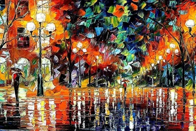 Abstract Christmas Painting Wallpapers Free Desktop