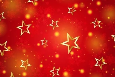Red Abstract Backgrounds With Golden Stars Vector