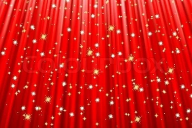 Festive Red Abstract Backgrounds With Stars Descending On Rays Of ...