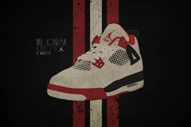 DeviantArt: More Like Nike Jordan Retro 4 Wallpapers HD By JunkDesign