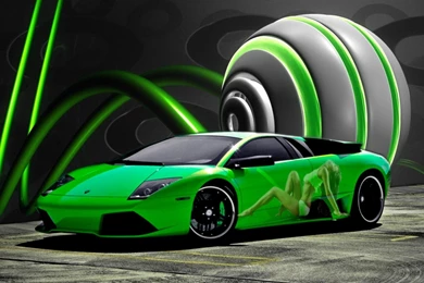 Space Lambo Wallpapers