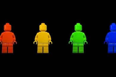 Colorful Lego Figures iPhone 5 Wallpapers