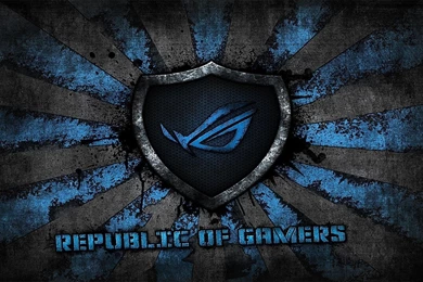 Asus Logo Asus Gamer Republic Of Gamers Brand Blue Grey Rog ...