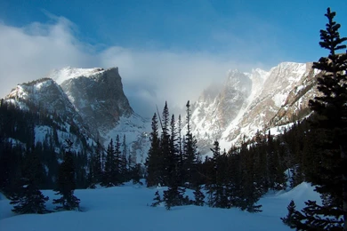 Hallett Peak At Dawn, Rocky Mountain National Park, Colorado ...