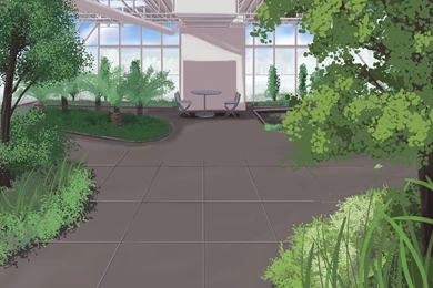 DeviantArt: More Like Indoor Garden Background  Anime Style By Wbd