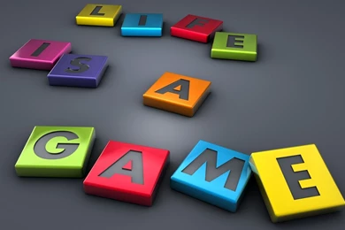 2560x1440 3d Life Is A Game Wallpapers