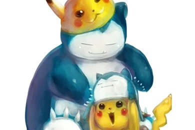 Pikachu And Snorlax By Halcyon Enigma On DeviantArt