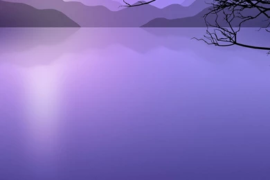 Calm Lake Cartoon Design Related Desktop / HD iPad Wallpapers