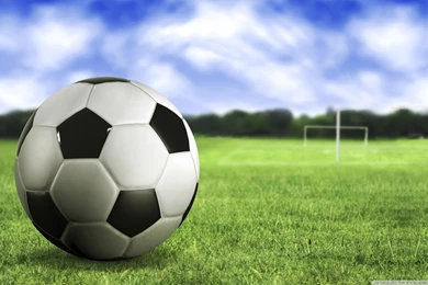 Green Grass, Blue Sky, Soccer Ball, Soccer Field Wallpapers And ...