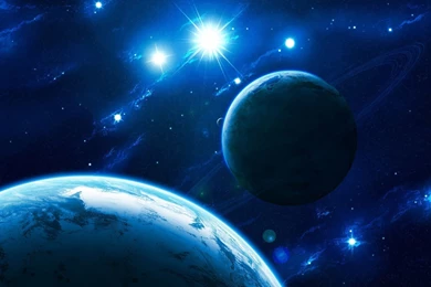 Blue Light In Space Wallpapers   Space Wallpapers