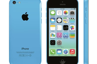 Iphone 5C Blue On A White Backgrounds Wallpapers And Images ...