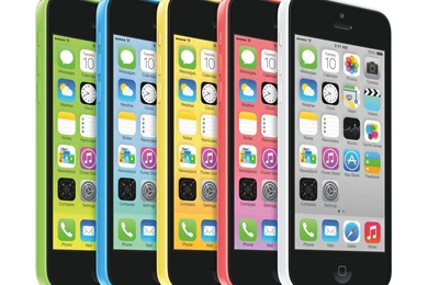 New Iphone 5C On A White Backgrounds Wallpapers And Images ...
