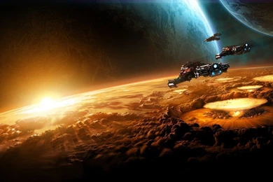 Espaço Em StarCraft II Papéis De Parede