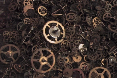 Mechanism Gears Nuts Steampunk Wallpapers