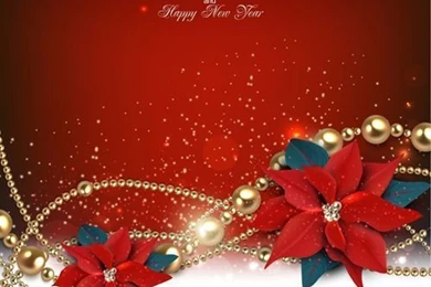 Jewelry And Flowers Red Xmas Backgrounds Vector 01   Vector ...