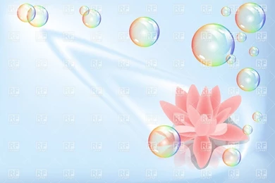 Backgrounds With Lotus And Bubbles, 27245, Backgrounds, Textures ...