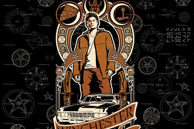 Dean Winchester Fabric, Wallpapers & Gift Wrap   Spoonflower