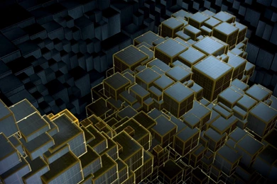 Download Wallpapers 2560x1440 Squares, Background, Shadow Mac iMac ...