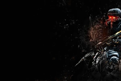 KILLZONE Warrior Soldier Sci fi Weapon Gun Gas Mask G Wallpapers ...