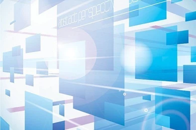 Perspective High Tech Squares Backgrounds Free Vector