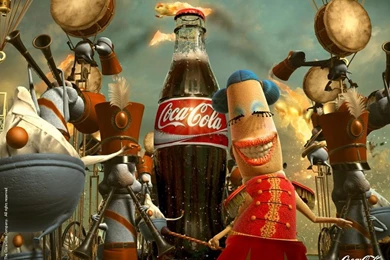 My Free Wallpapers   Abstract Wallpapers : Coke   Happiness