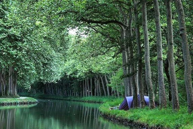Camping Along Canal Du Midi Castelnaudary France 409662 Wallpapers ...