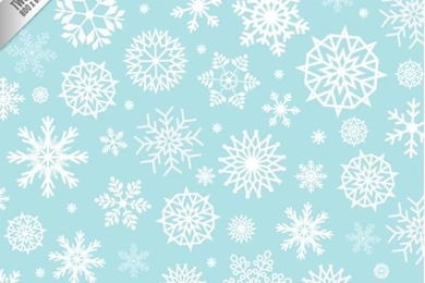 Snowflakes Backgrounds Pattern Vector