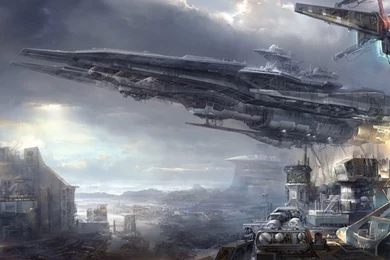 Fantasy spaceship wallpaper wallpapers array wallwuzz hd wallpapers ...