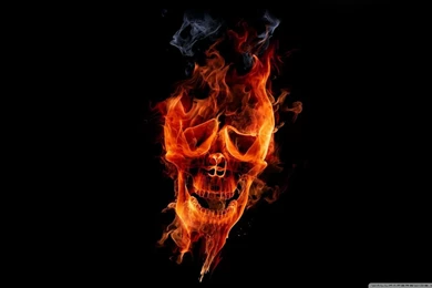 Fire Skull HD Desktop Wallpapers : High Definition : Fullscreen ...