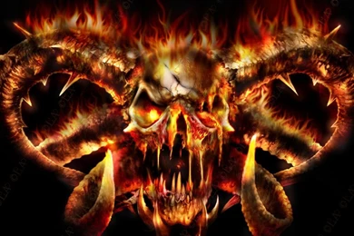 Skull On Fire Computer Wallpapers, Desktop Backgrounds