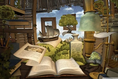 Lost In A Good Book HD Desktop Wallpapers : Widescreen : High ...